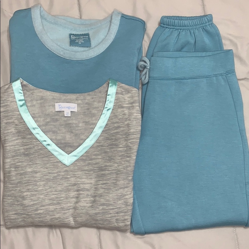 Pajamagram 2 Tops 1 Jogger